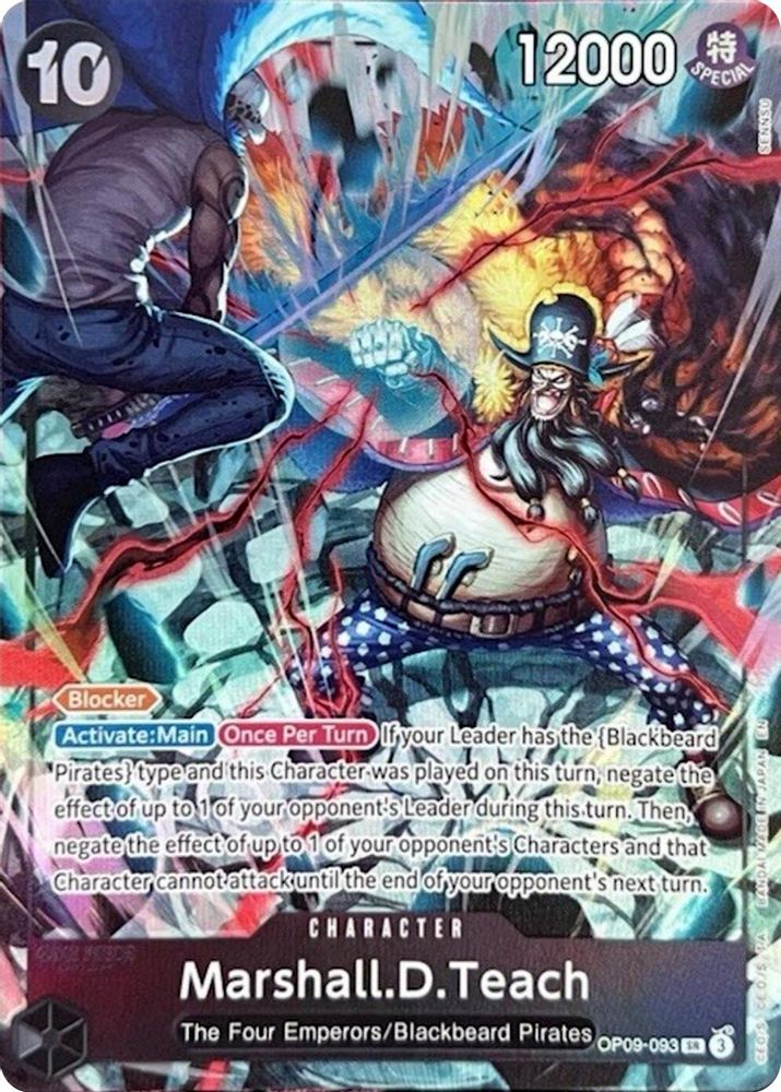 Marshall.D.Teach One Piece TCG Card