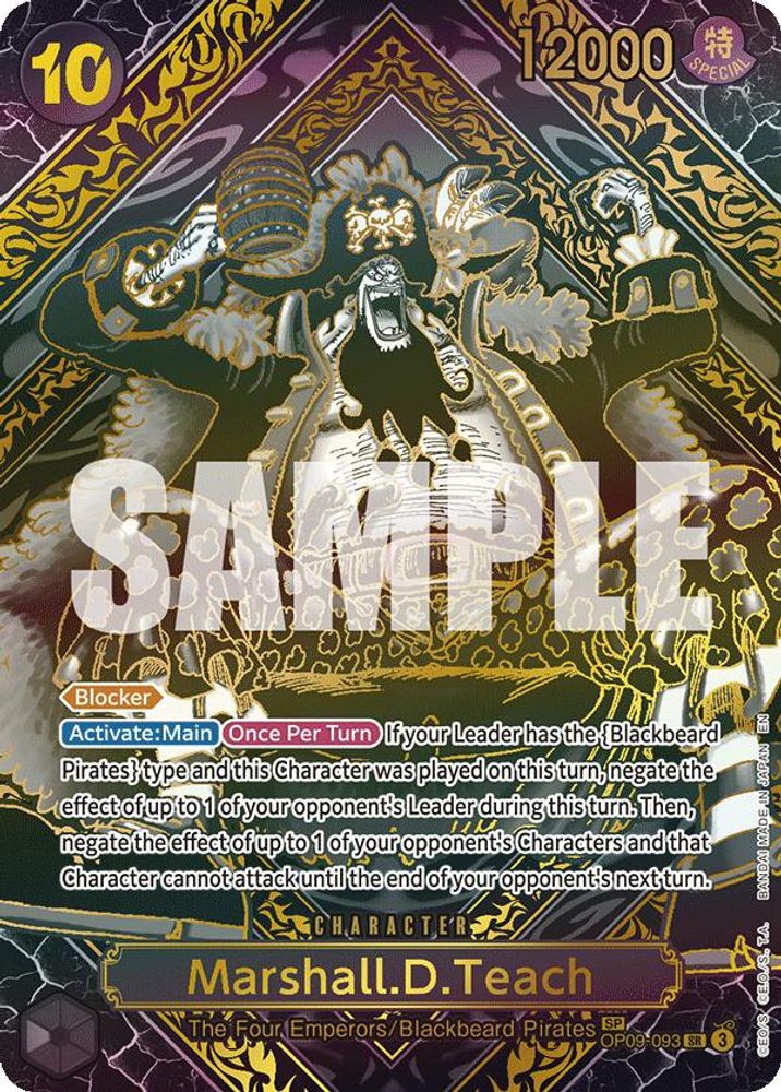 Marshall.D.Teach One Piece TCG Card