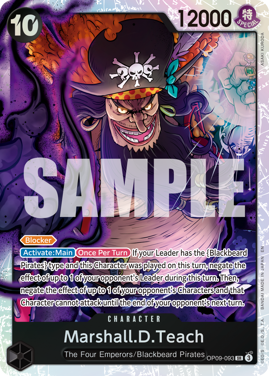 Marshall.D.Teach One Piece TCG Card