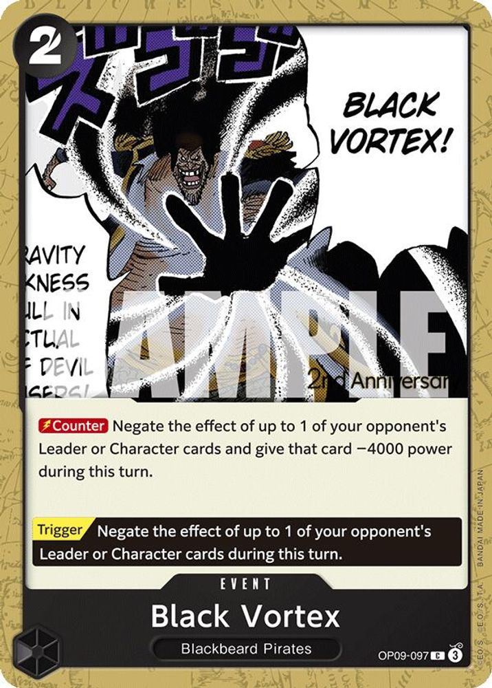 Black Vortex One Piece TCG Card