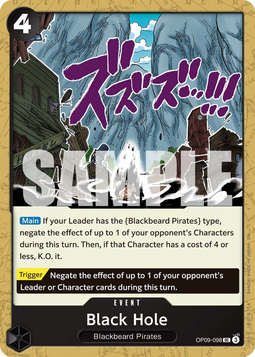 Black Hole One Piece TCG Card