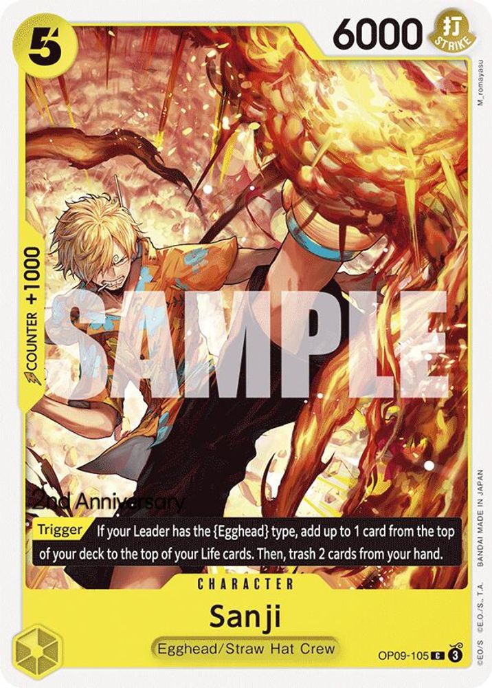 Sanji One Piece TCG Card