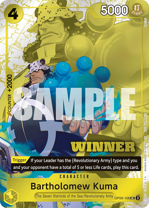 Bartholomew Kuma One Piece TCG Card
