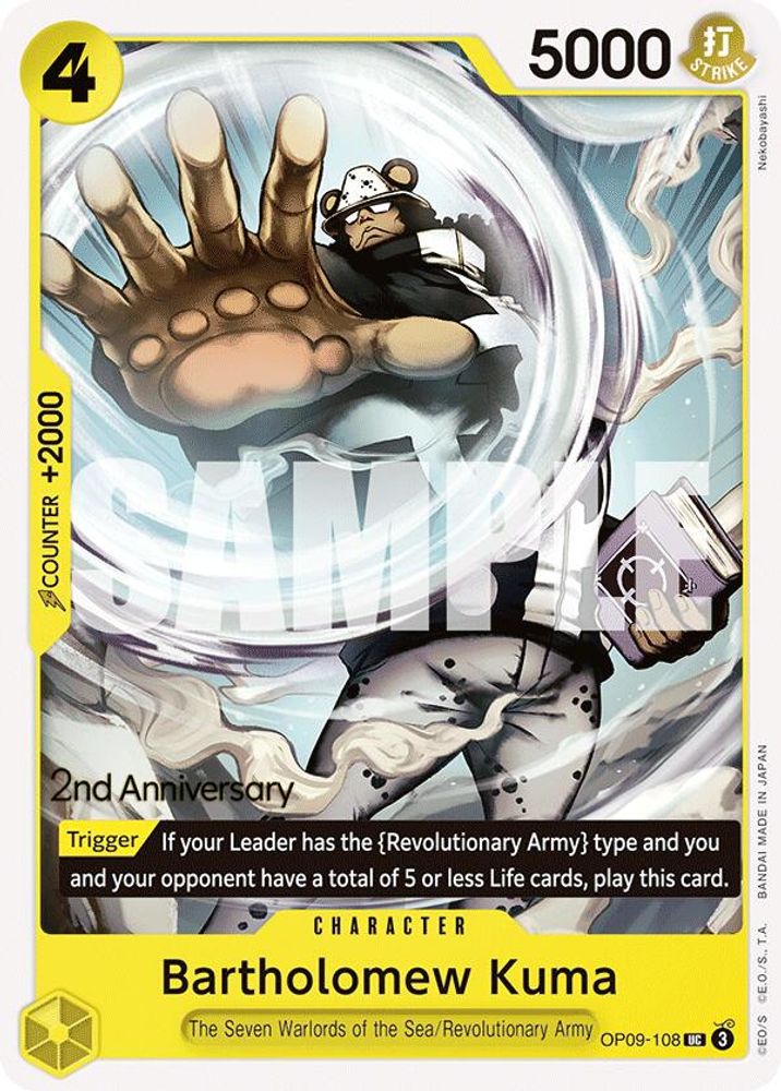 Bartholomew Kuma One Piece TCG Card