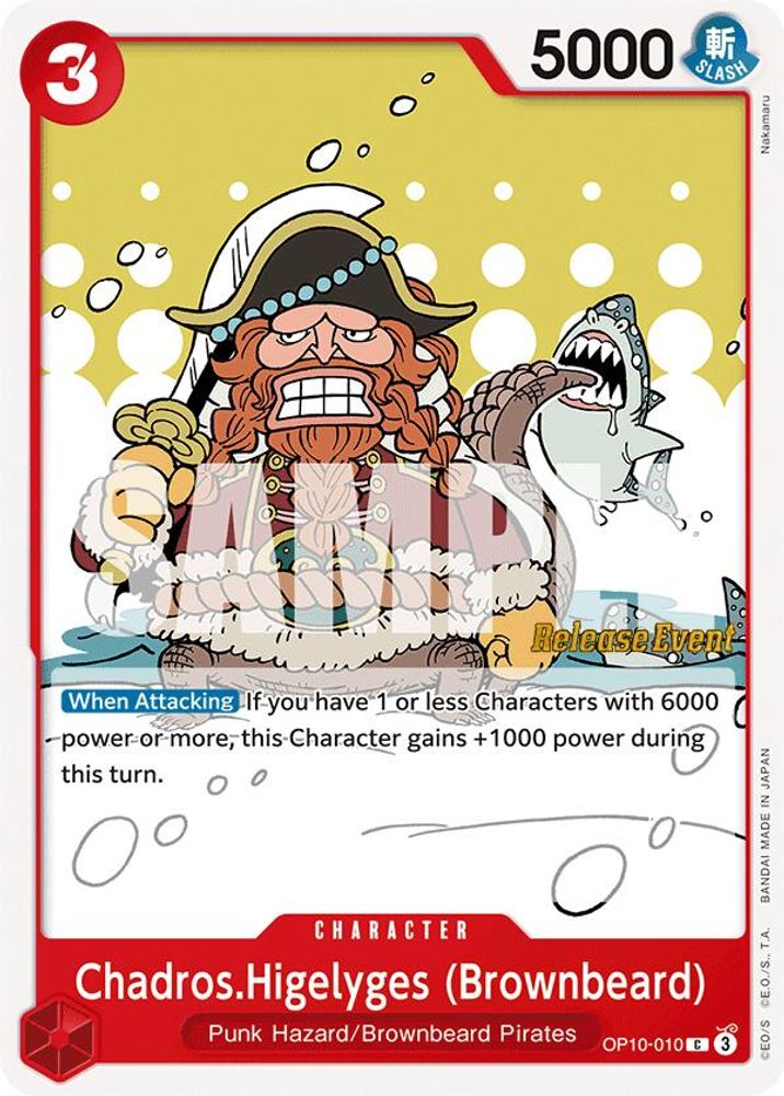 Chadros.Higelyges (Brownbeard) One Piece TCG Card