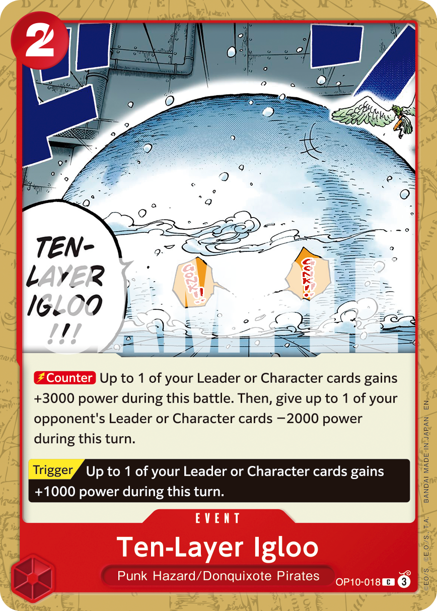 Ten-Layer Igloo One Piece TCG Card