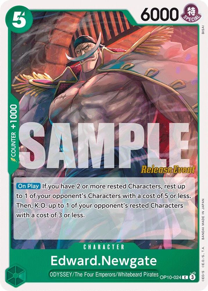 Edward.Newgate One Piece TCG Card