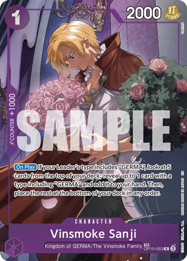 Vinsmoke Sanji One Piece TCG Card