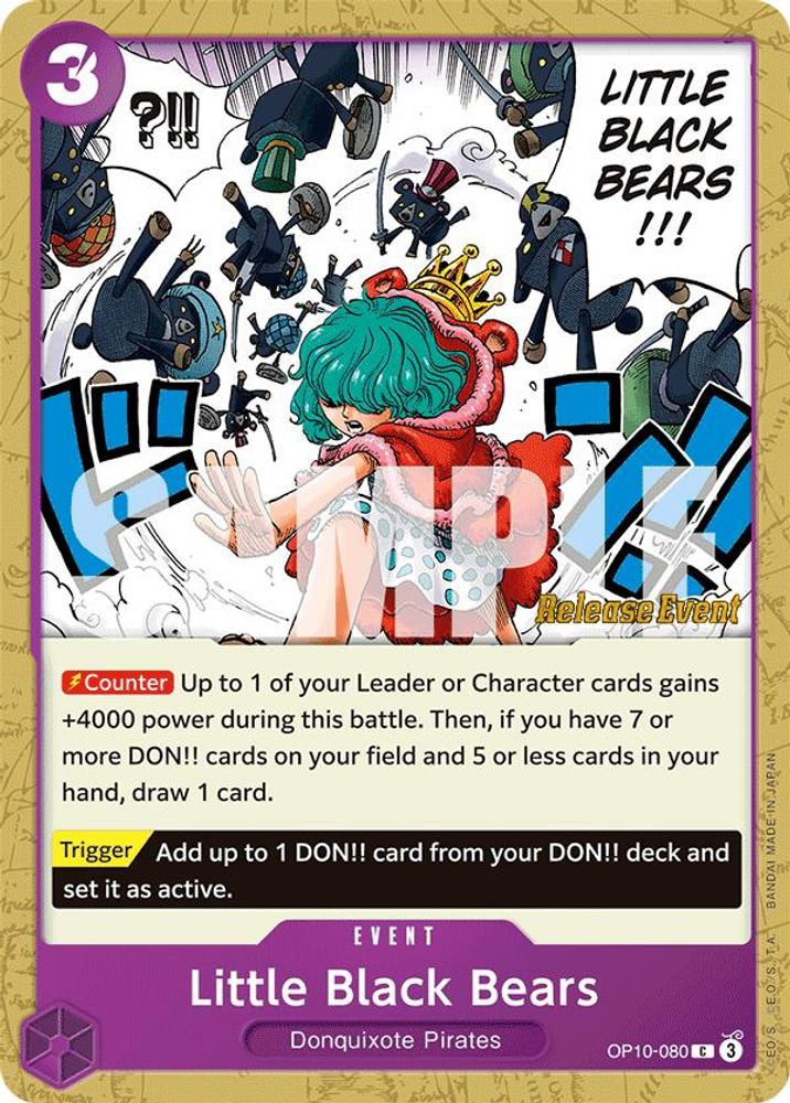 Little Black Bears One Piece TCG Card