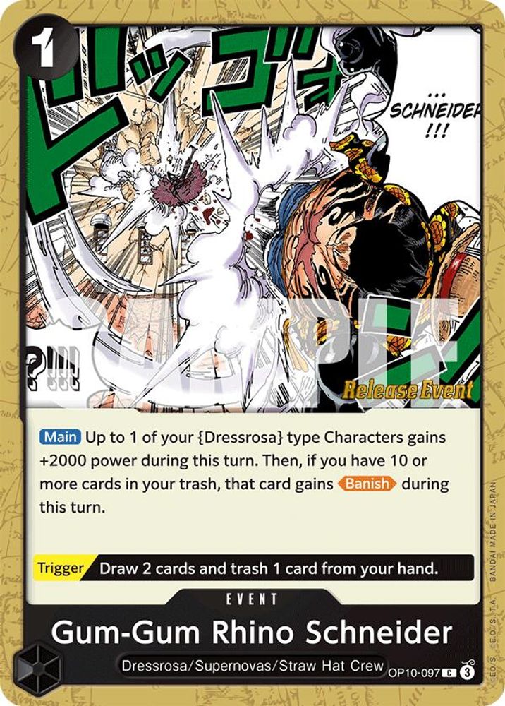 Gum-Gum Rhino Schneider One Piece TCG Card