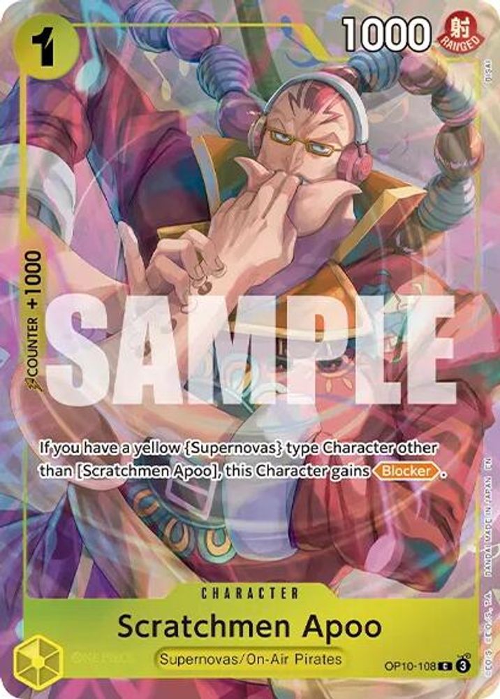 Scratchmen Apoo One Piece TCG Card