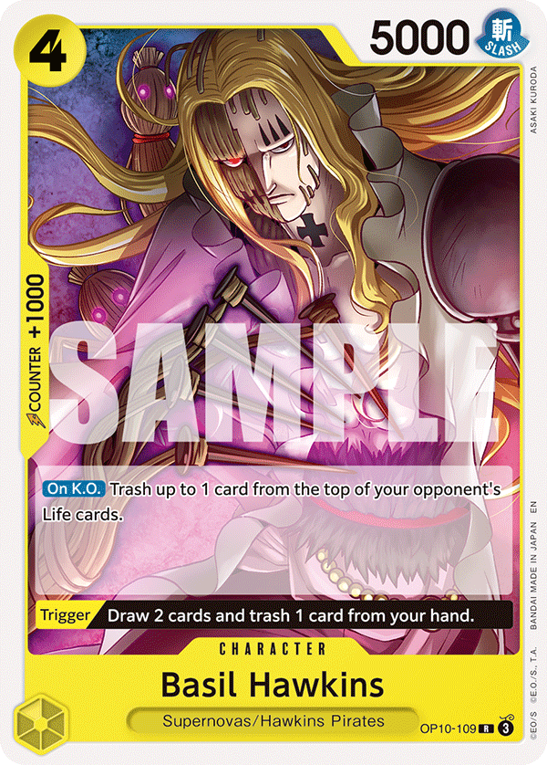 Basil Hawkins One Piece TCG Card