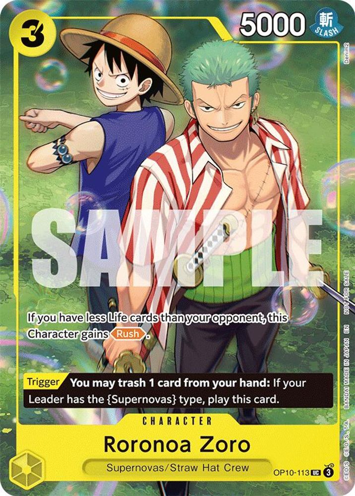 Roronoa Zoro One Piece TCG Card