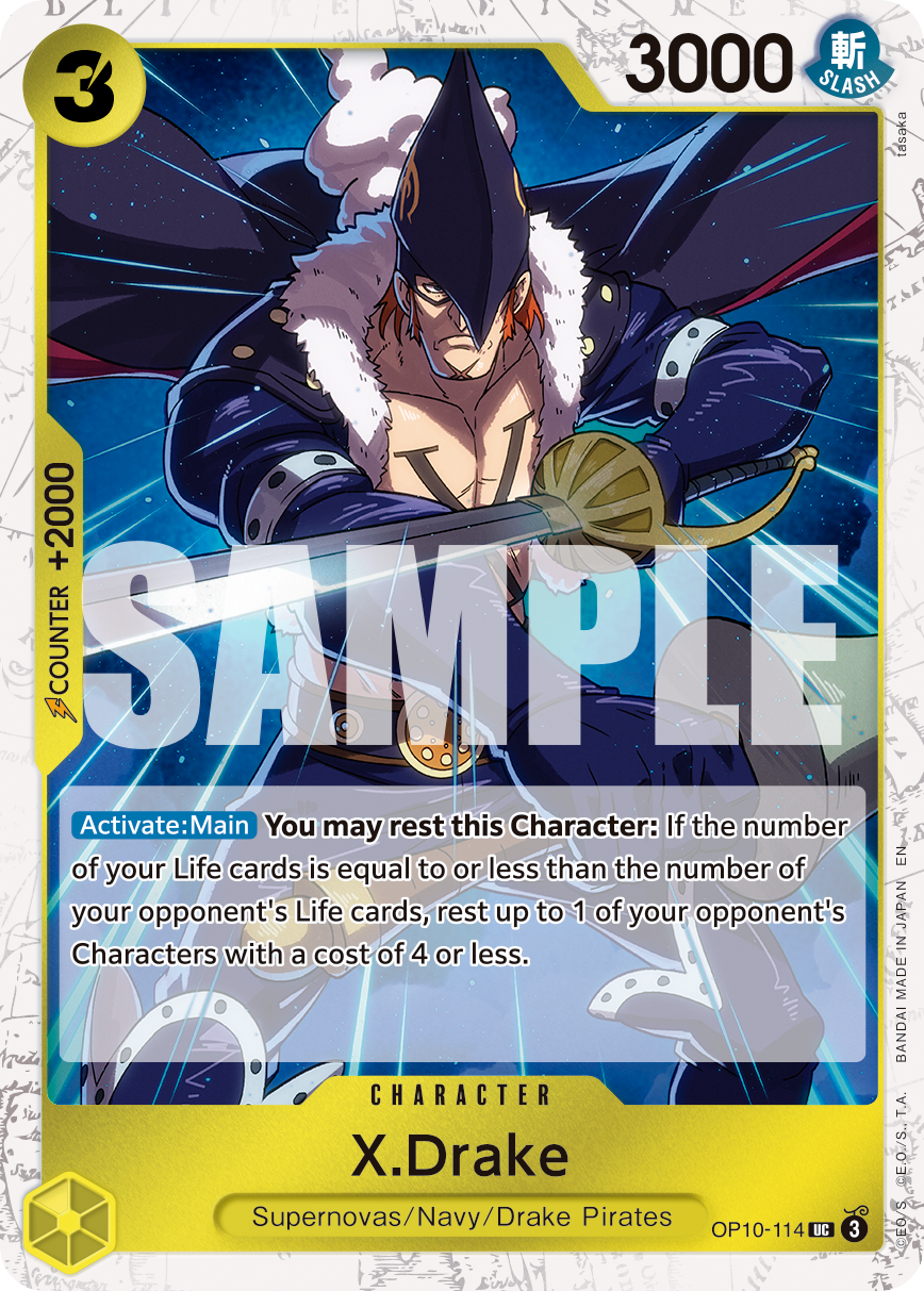 X.Drake One Piece TCG Card