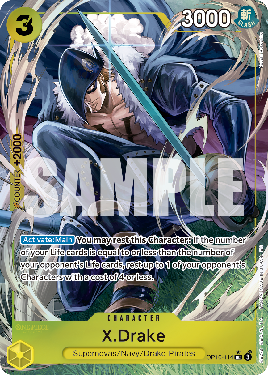 X.Drake One Piece TCG Card