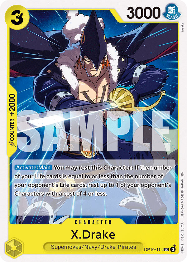 X.Drake One Piece TCG Card