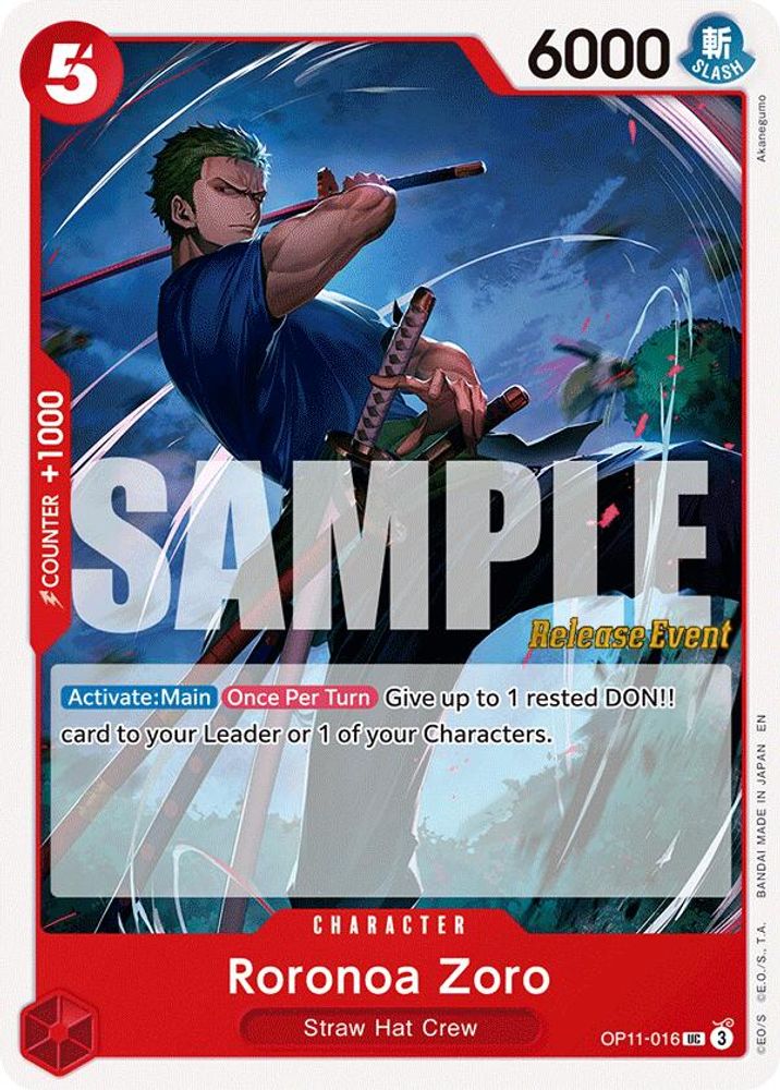 Roronoa Zoro One Piece TCG Card