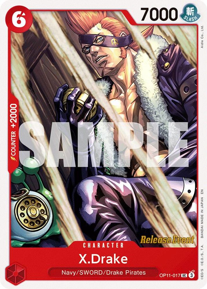 X.Drake One Piece TCG Card