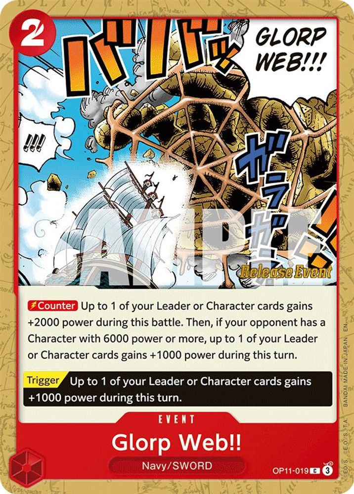 Glorp Web!! One Piece TCG Card