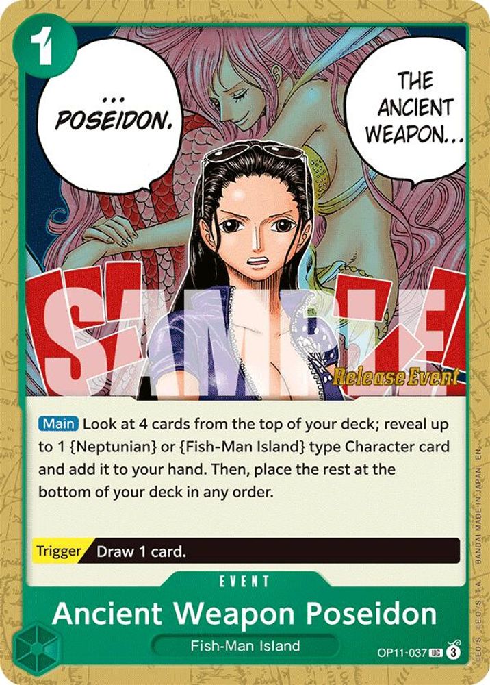 Ancient Weapon Poseidon One Piece TCG Card