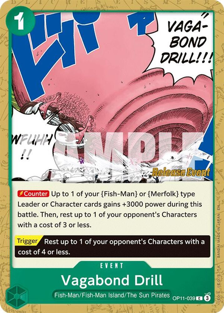 Vagabond Drill One Piece TCG Card