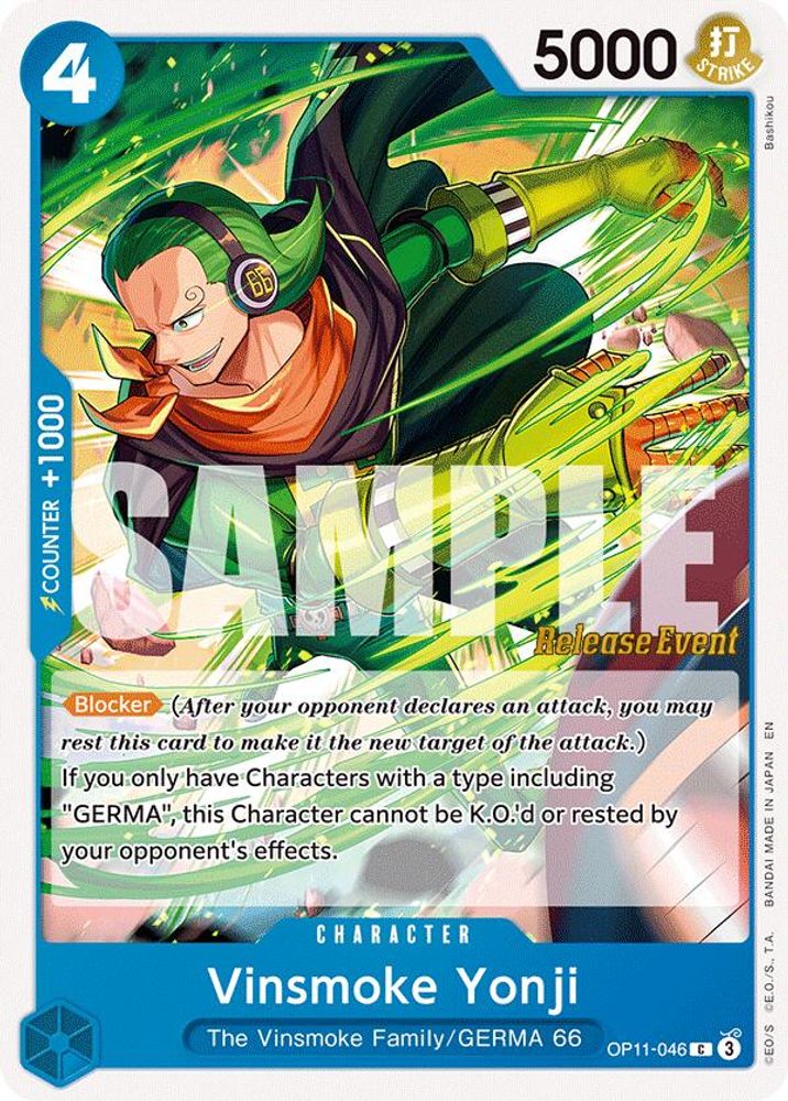 Vinsmoke Yonji One Piece TCG Card