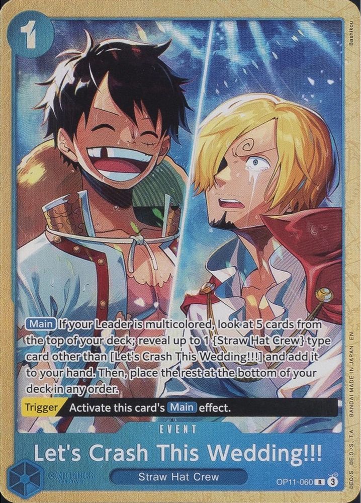 Let's Crash This Wedding!!! One Piece TCG Card