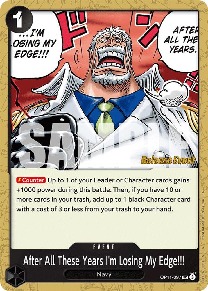 After All These Years I'm Losing My Edge!!! One Piece TCG Card