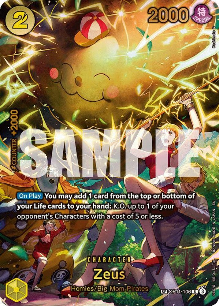 Zeus One Piece TCG Card