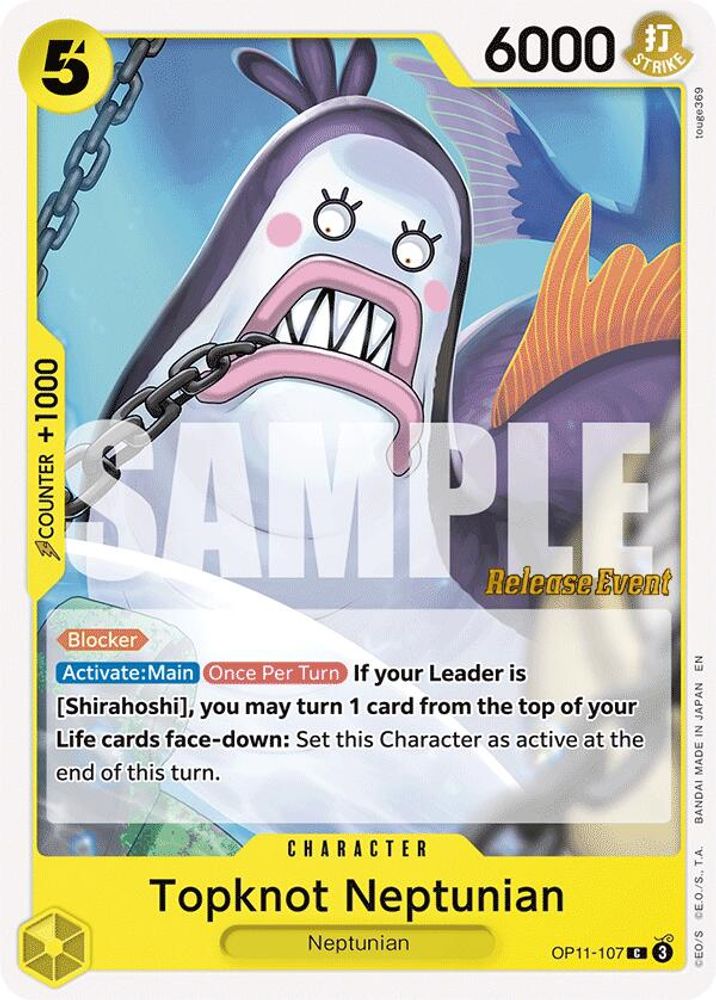 Topknot Neptunian One Piece TCG Card