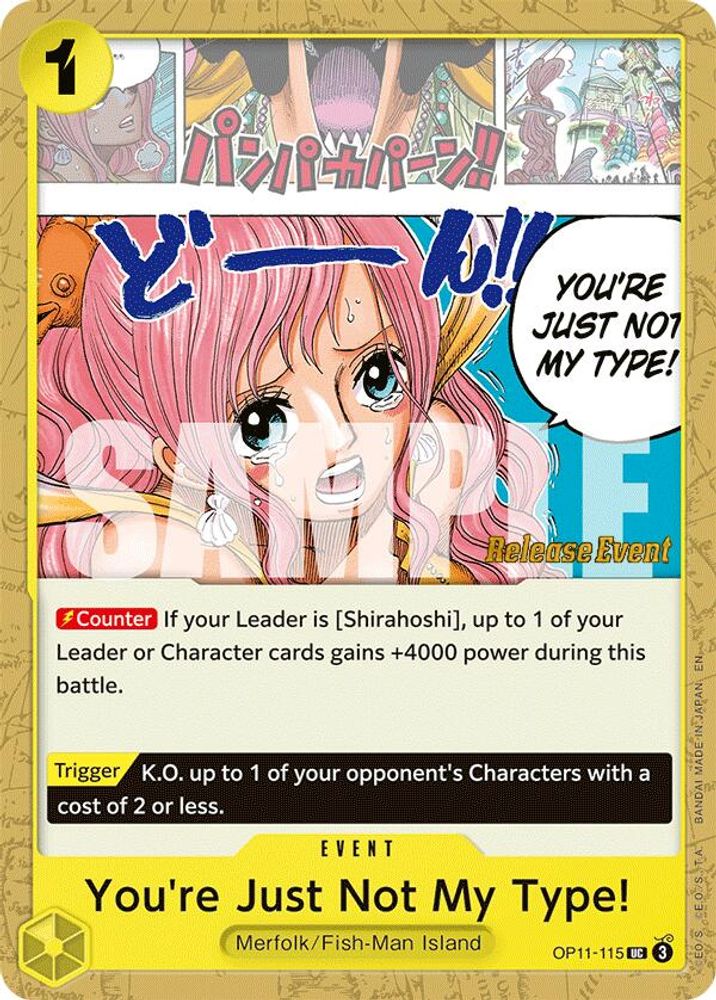You're Just Not My Type! One Piece TCG Card