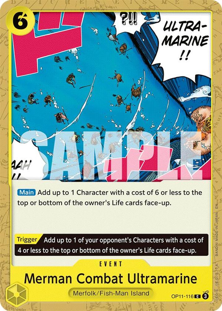 Merman Combat Ultramarine One Piece TCG Card