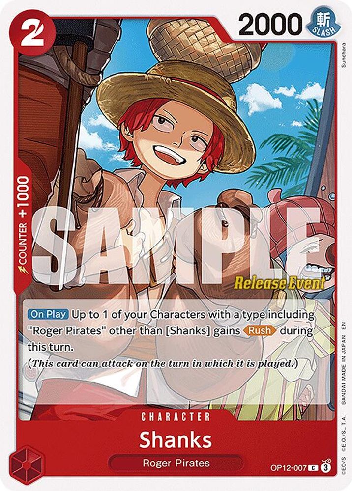 Shanks One Piece TCG Card