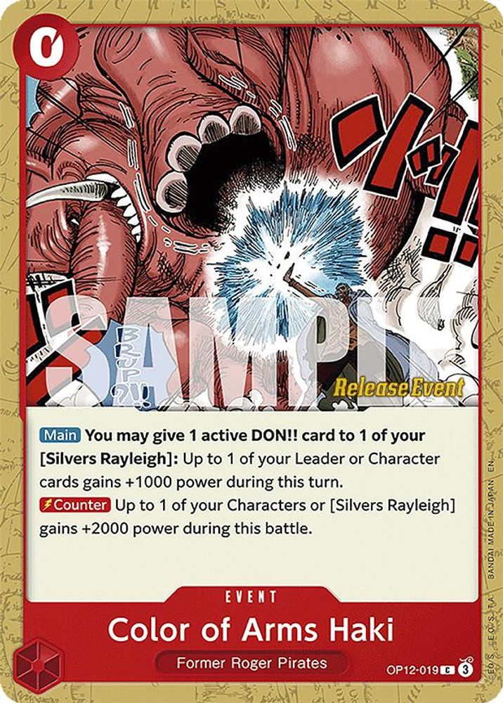 Color of Arms Haki One Piece TCG Card