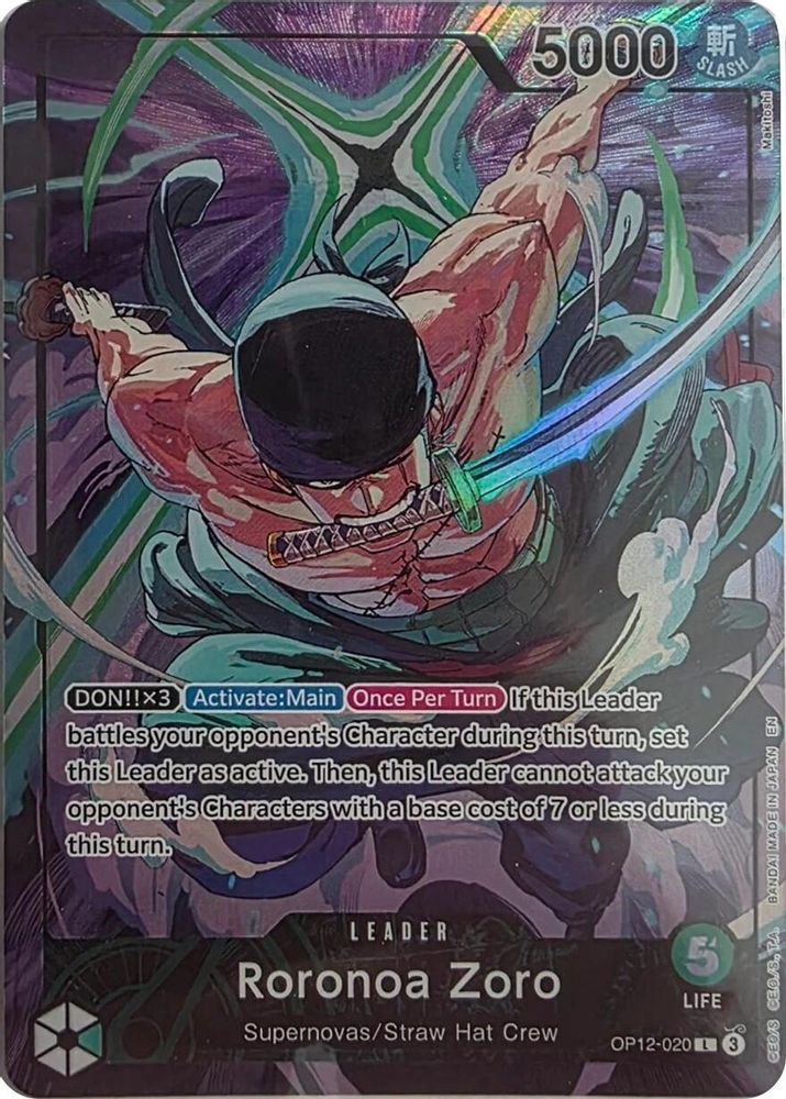 Roronoa Zoro One Piece TCG Card