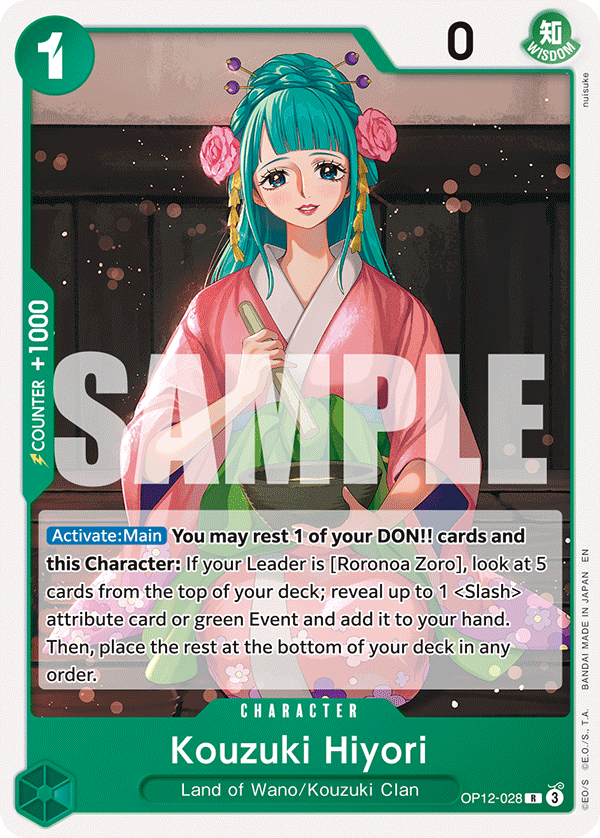 Kouzuki Hiyori One Piece TCG Card