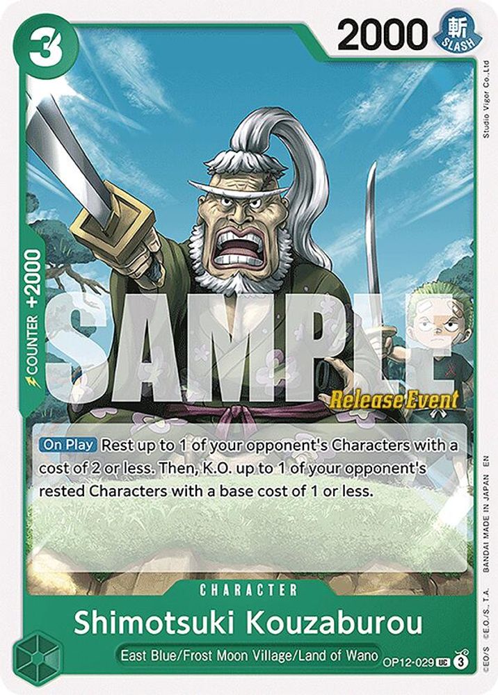 Shimotsuki Kouzaburou One Piece TCG Card