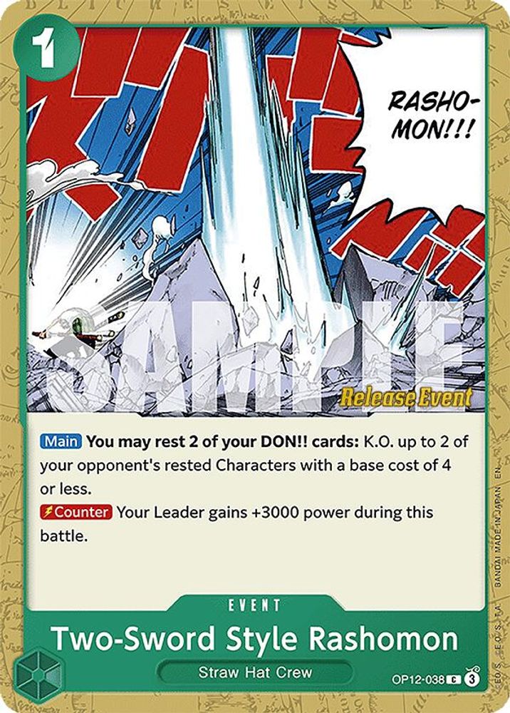 Two-Sword Style Rashomon One Piece TCG Card
