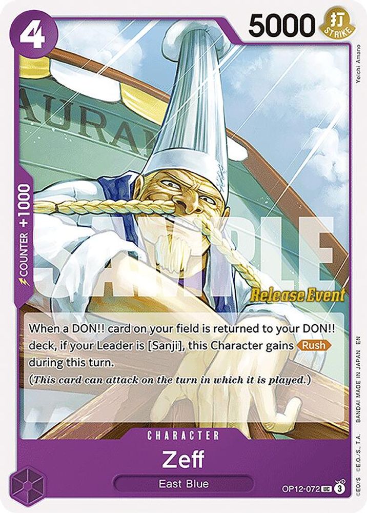 Zeff One Piece TCG Card