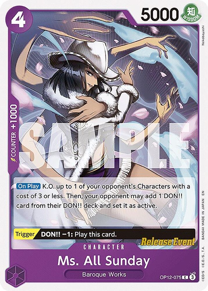 Ms. All Sunday One Piece TCG Card