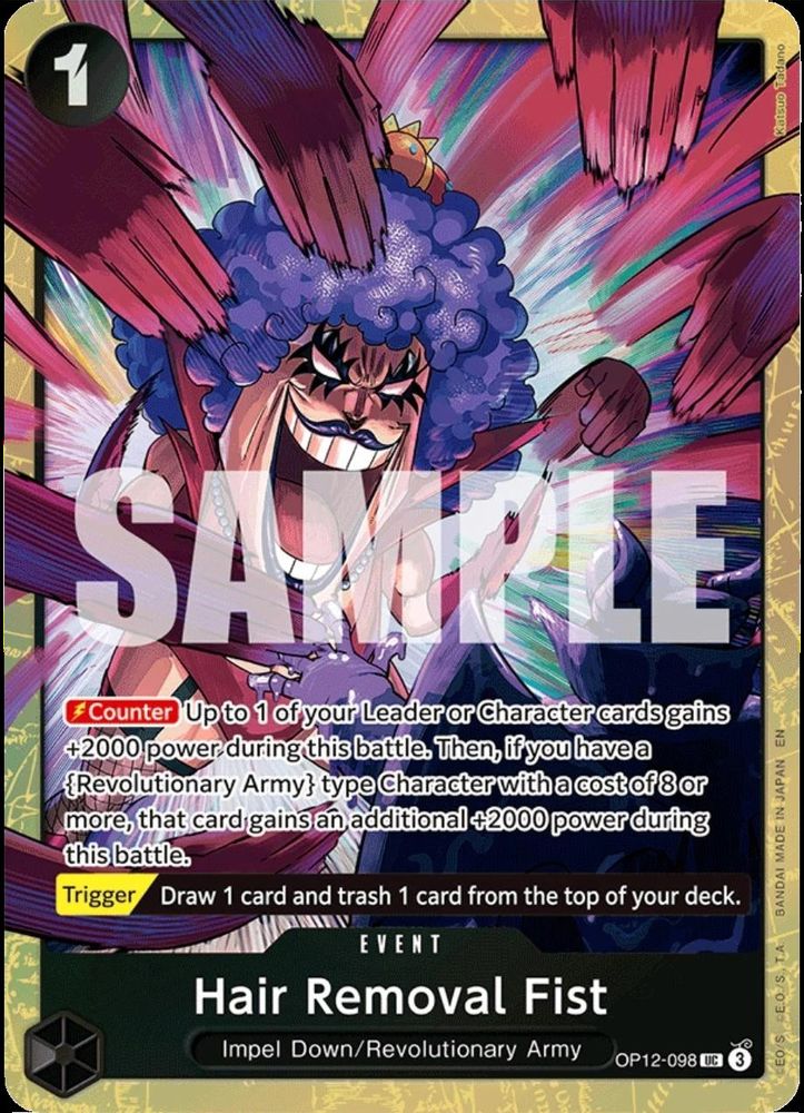 Hair Removal Fist One Piece TCG Card