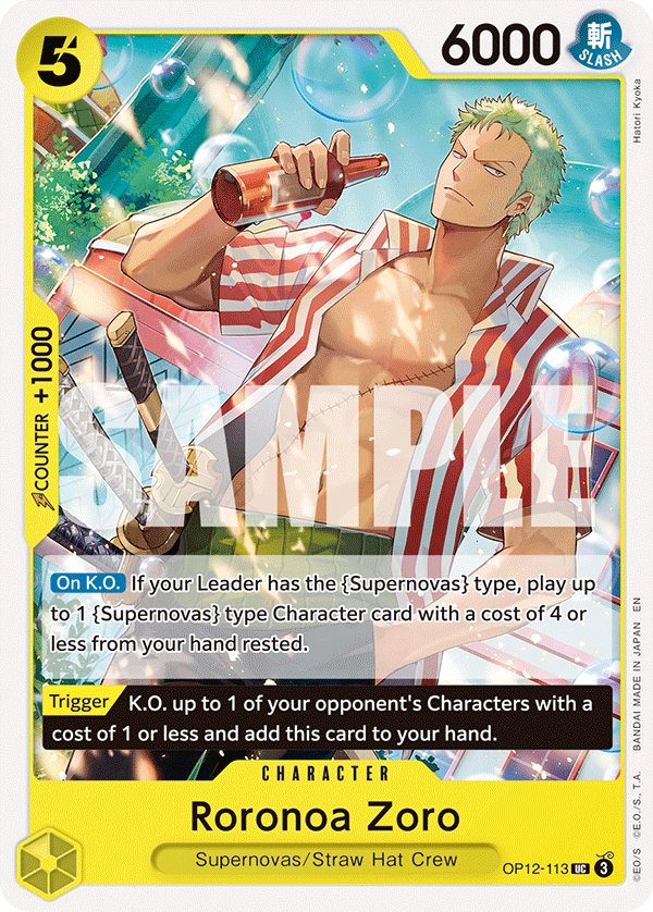 Roronoa Zoro One Piece TCG Card