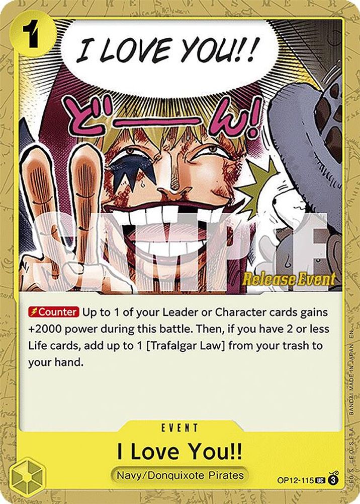 I Love You!! One Piece TCG Card