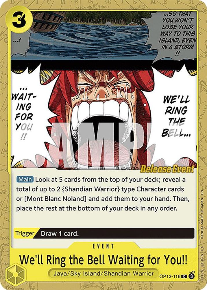 We'll Ring the Bell Waiting for You!! One Piece TCG Card