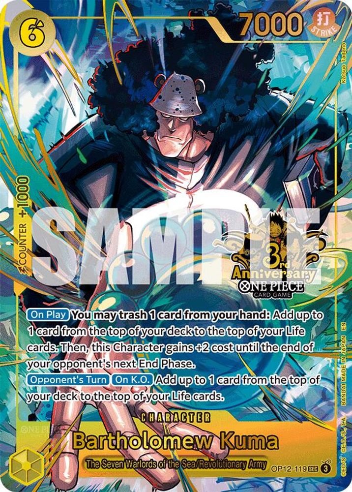 Bartholomew Kuma One Piece TCG Card