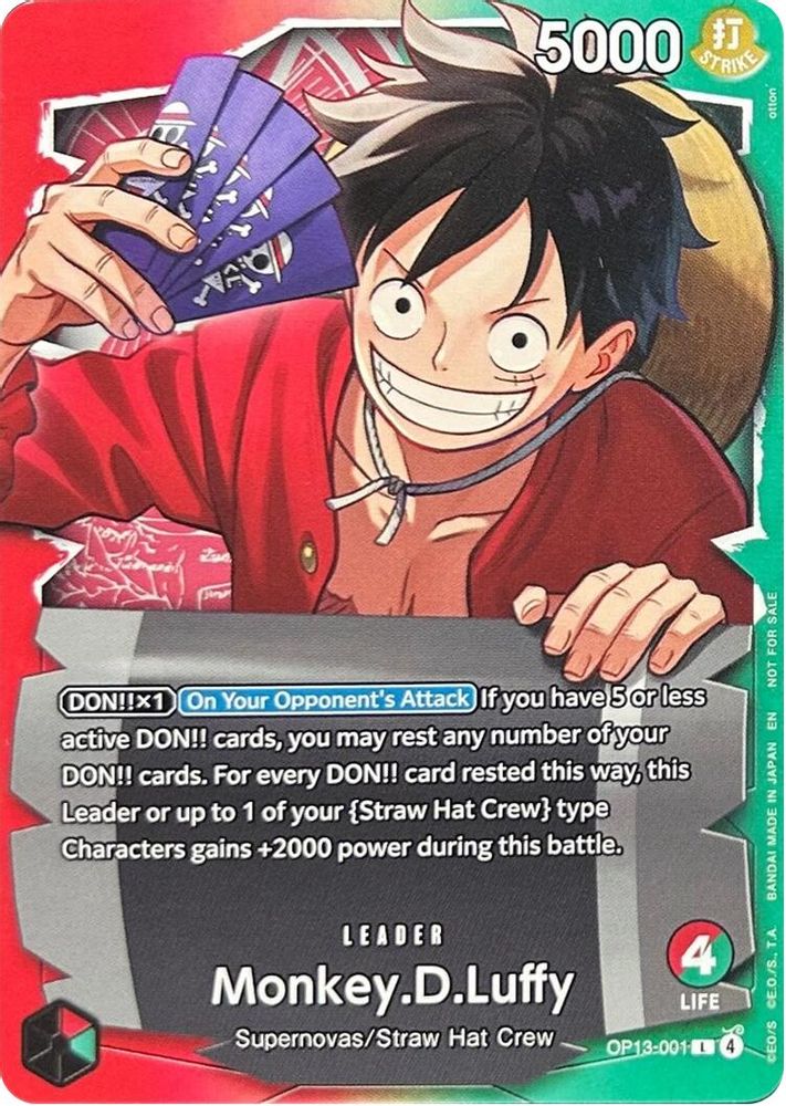 Monkey.D.Luffy One Piece TCG Card