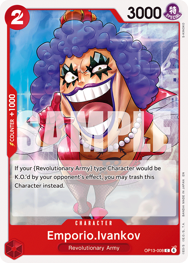 Emporio.Ivankov One Piece TCG Card
