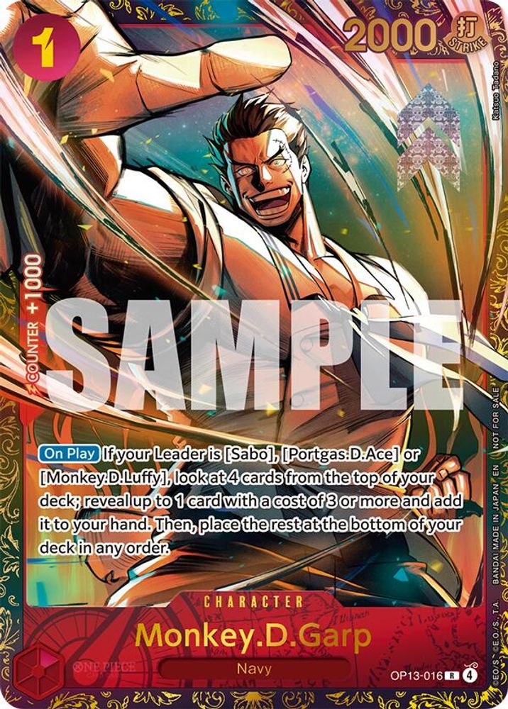 Monkey.D.Garp One Piece TCG Card