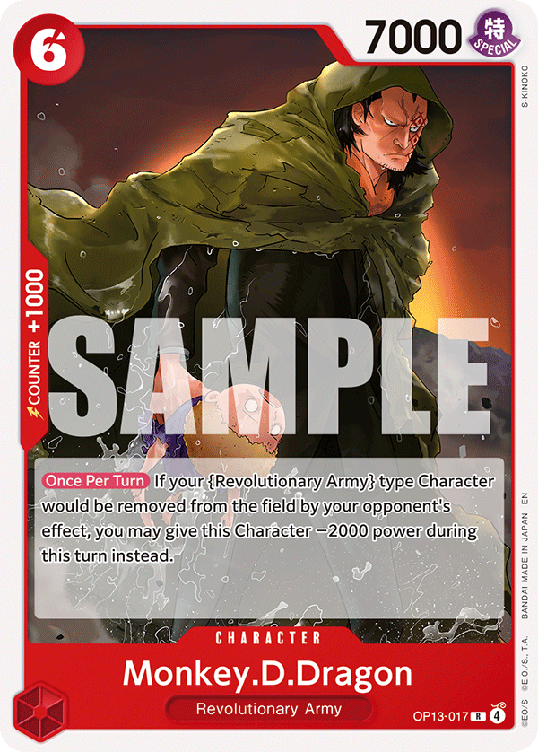 Monkey.D.Dragon One Piece TCG Card