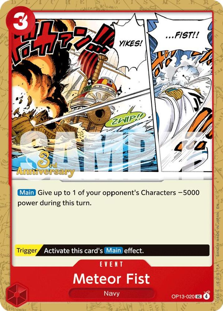 Meteor Fist One Piece TCG Card
